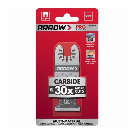 Arrow Fastener 2PC138 TCT FlushBlade, 2PK OSC302-2